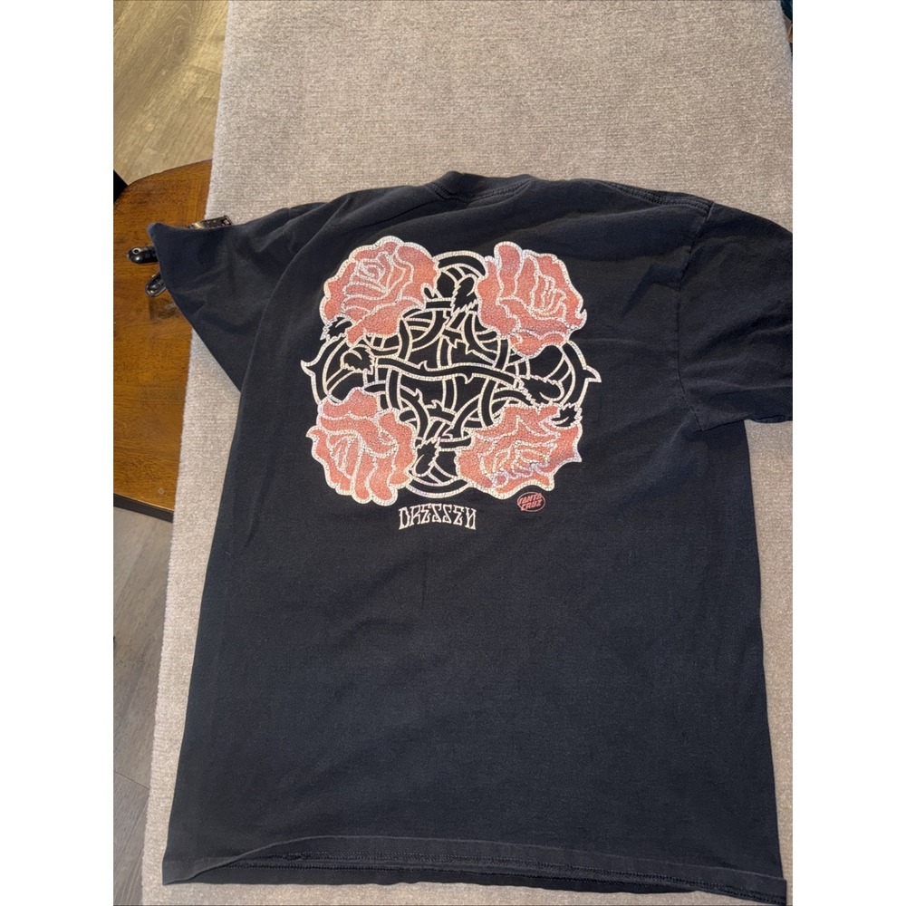 Santa Cruz Eric Dressen Celtic Knot Rose Thorns Shirt Large Tattoo Style Boys M
